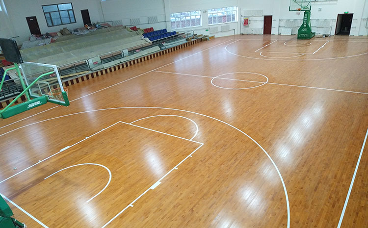  新疆籃球館木地板劃痕的處理方法籃球館木地板材質